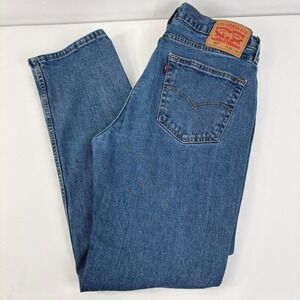 Levis 514 Straight Leg Mens Jeans Medium Wash Blue Denim 5-Pocket 33x32 (33x31)